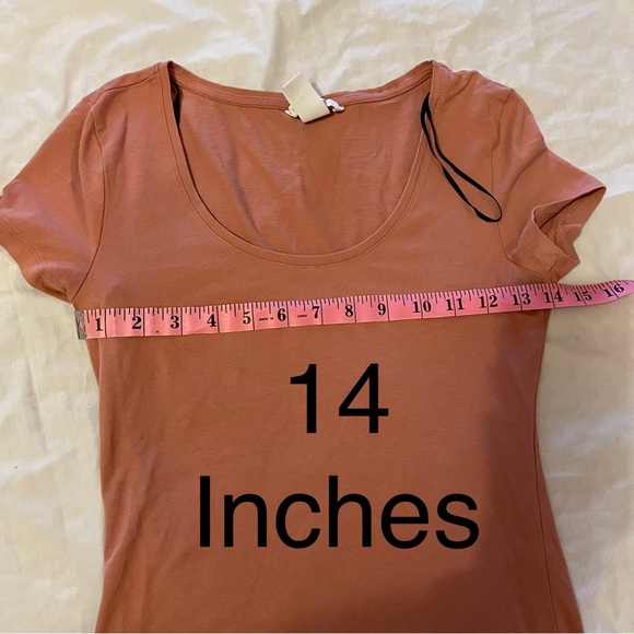 H&M basic coral pink top - Picture 4 of 8